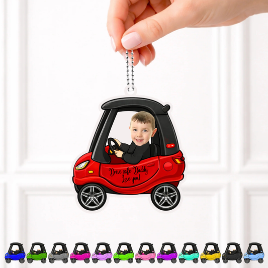 Car hangers, personalised with face and wording of your choice