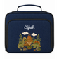 Personalised Dinosaur Backpack & Lunch Bag Set | Embroidered Dinosaur School Bag with Name | Nursery & School Gift