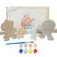 Gingerbread Family Paint Set – Christmas Craft Kit – Plaster of Paris Painting Set – Kids Christmas Activity – Christmas Eve Box Filler – Elf Set Gift