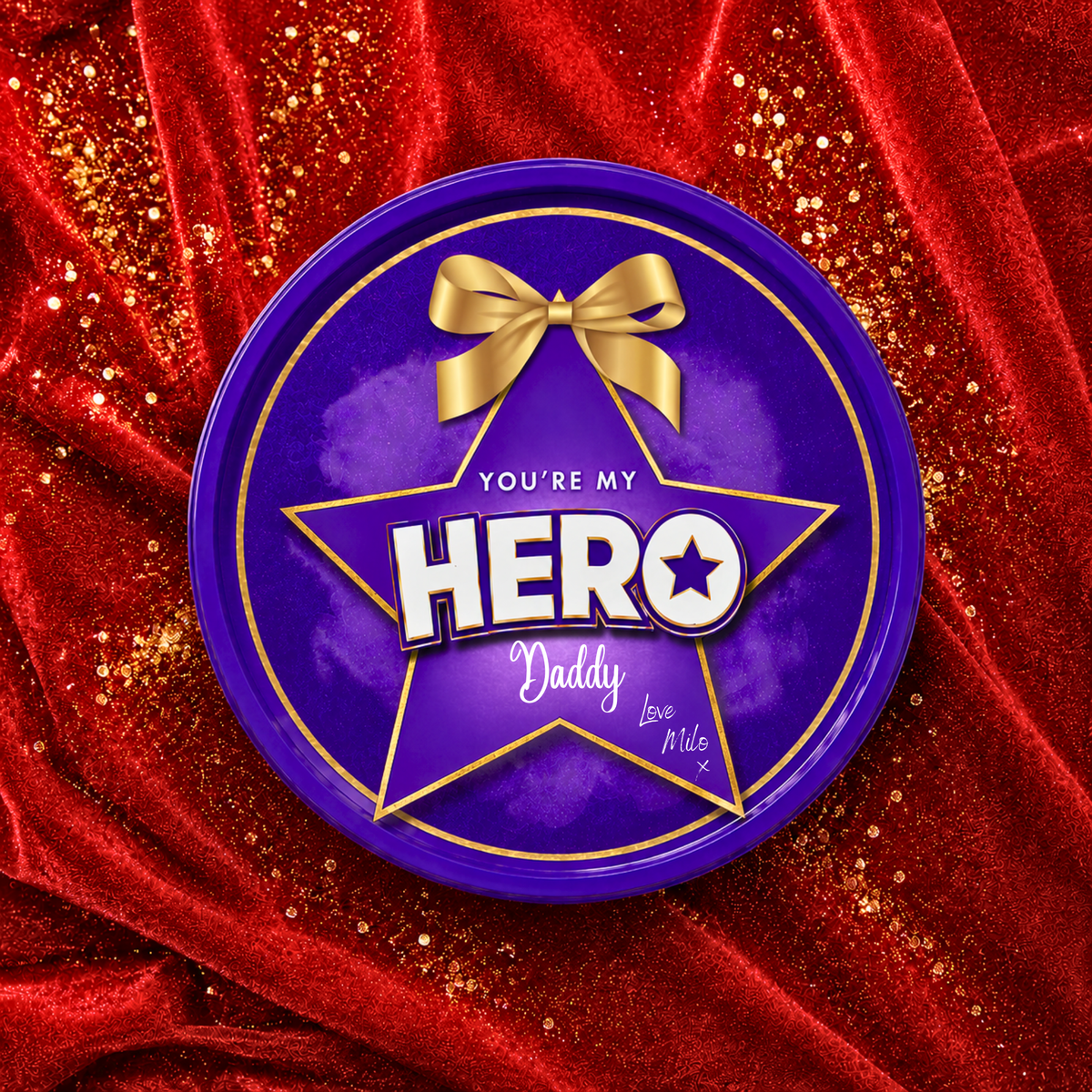 Personalised Chocolate Box Cover | Christmas Gift Topper, Chocolate box sticker