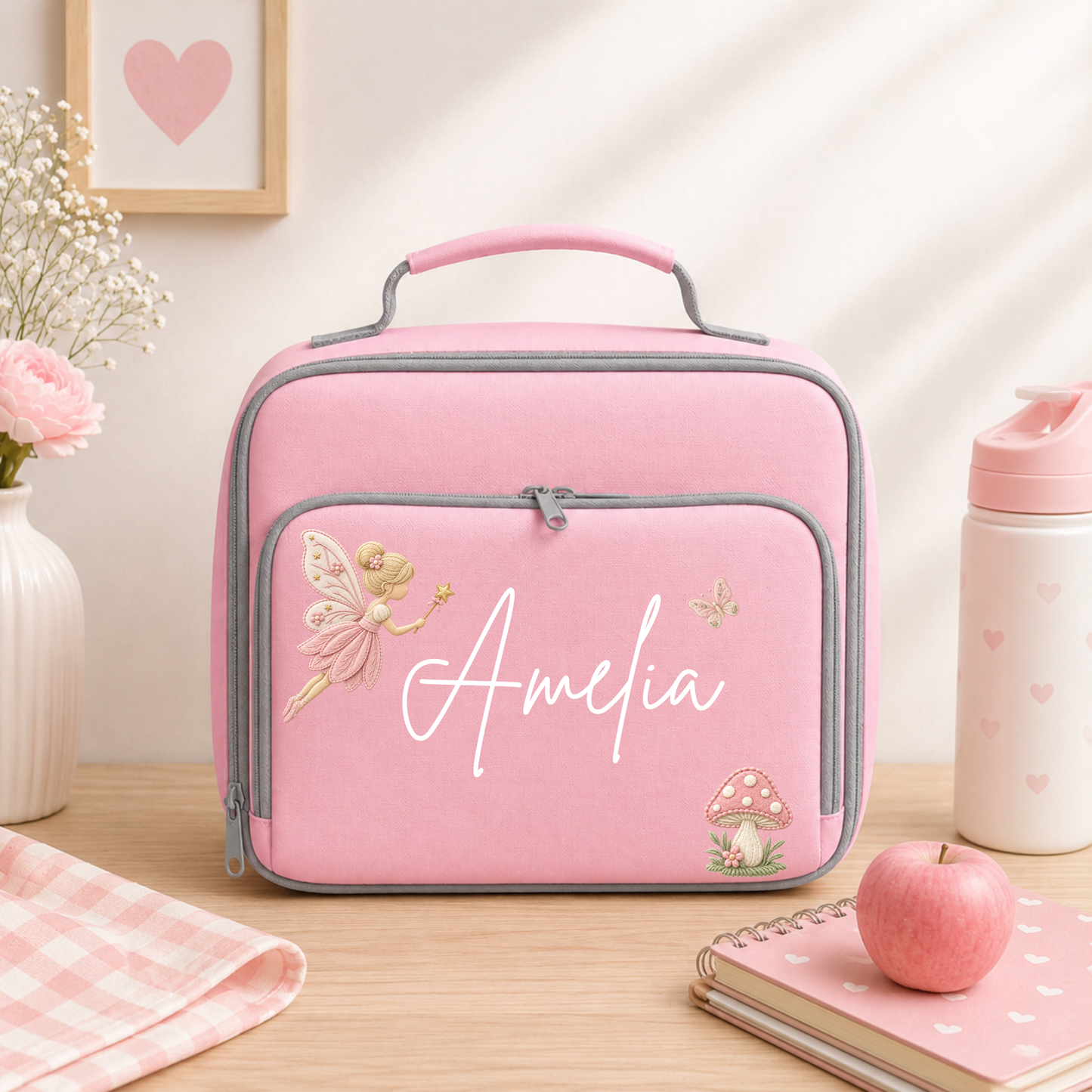 Personalised Fairy Lunch Bag & Water Bottle Set