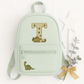 Personalised Dinosaur Backpack & Lunch Bag Set | Embroidered Dinosaur School Bag with Name | Nursery & School Gift