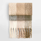 Fluffy checked oversized scarf, warm, soft, pink, brown, grey, green chunky, warm, luxury