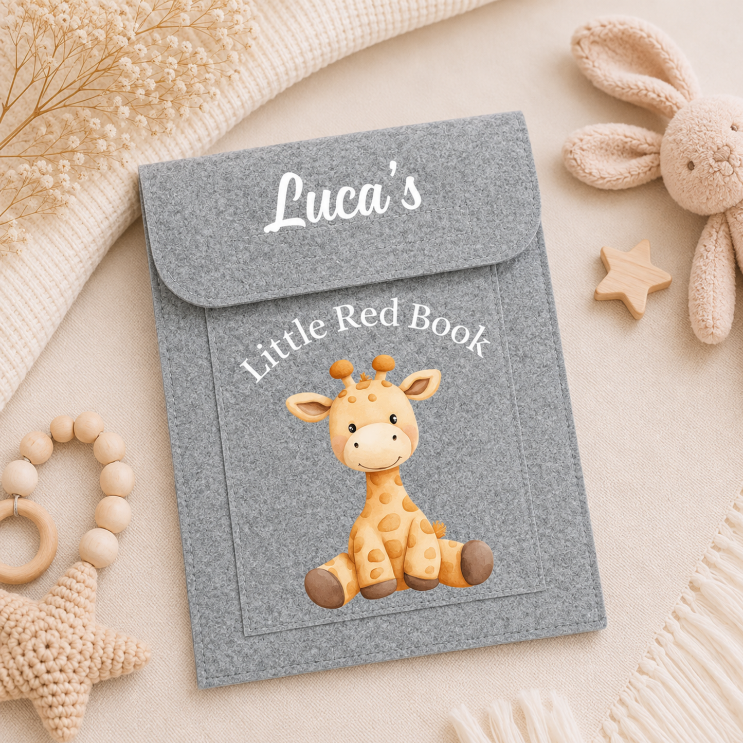 Personalised Baby's Little Red Book Folder