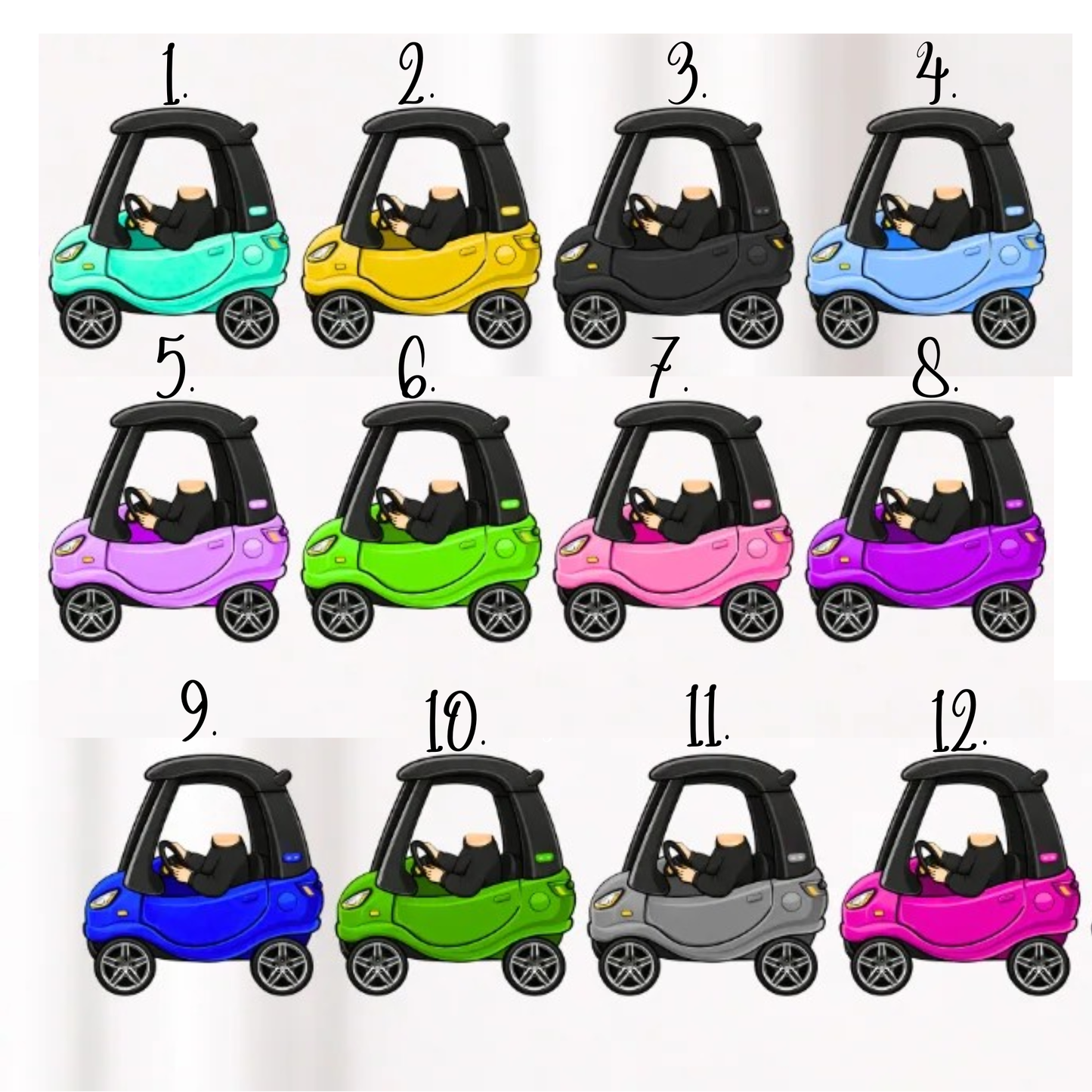 Car hangers, personalised with face and wording of your choice