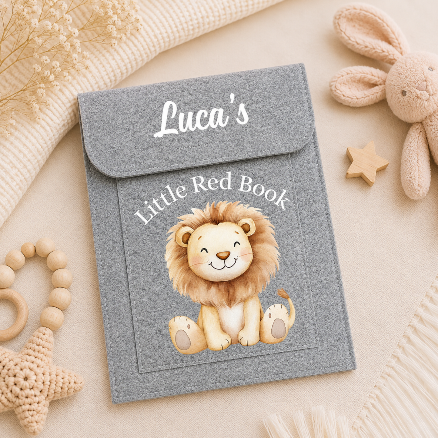 Personalised Baby's Little Red Book Folder