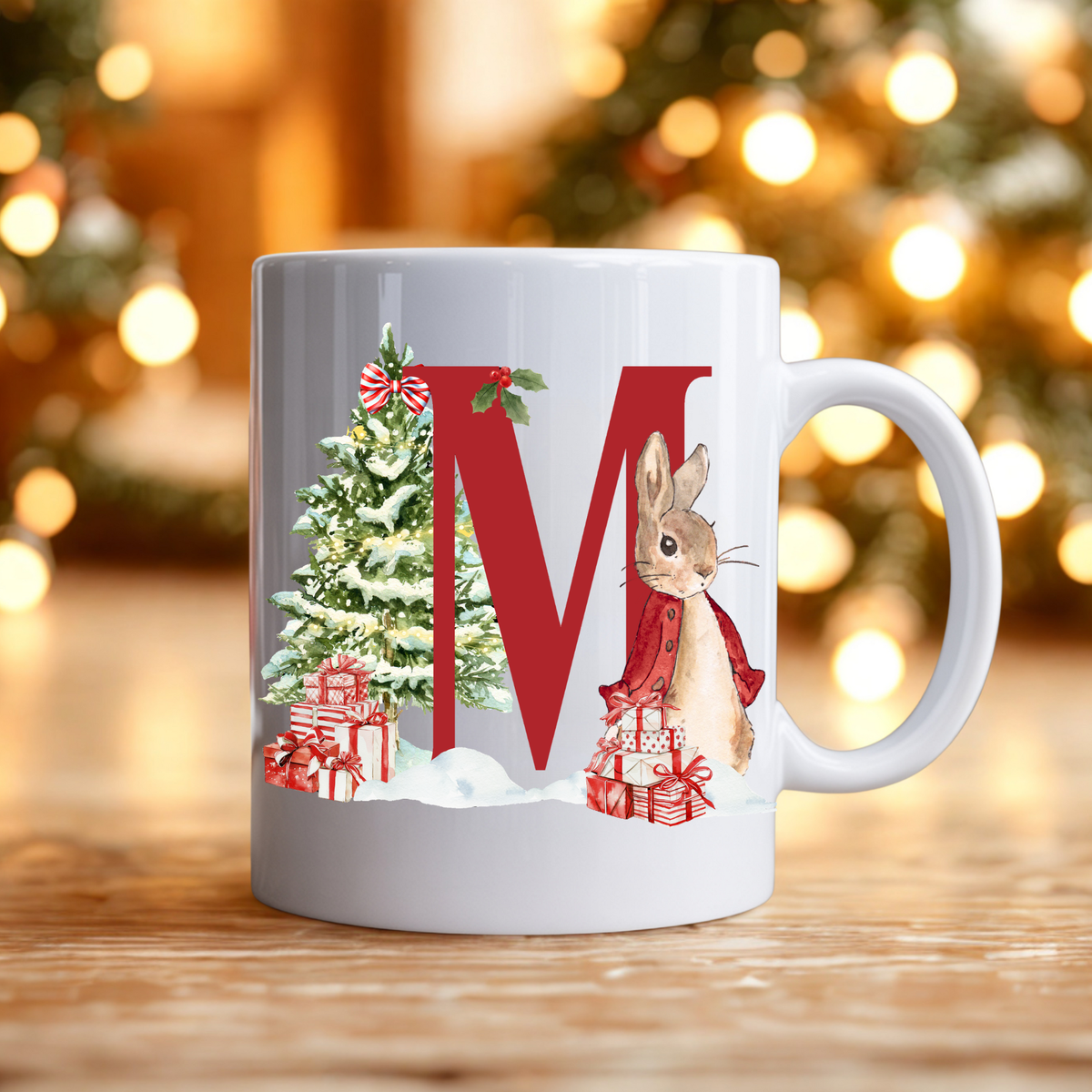 PERSONALISED RED BUNNY CHRISTMAS EVE CRATE! girls, boys, christmas pj's, festive, magical