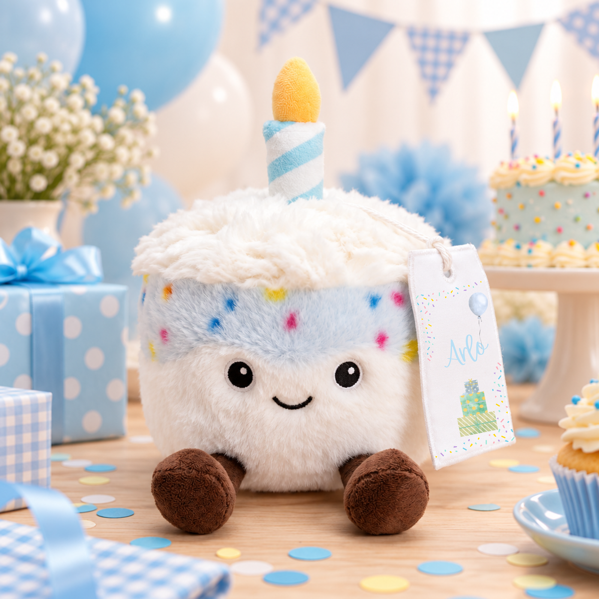 Personalised Plushies Collection – Cute Fruit, Food & Birthday Soft Toys, Jelly plush