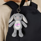 Personalised Teddy Bear & Bunny Plush Keyring