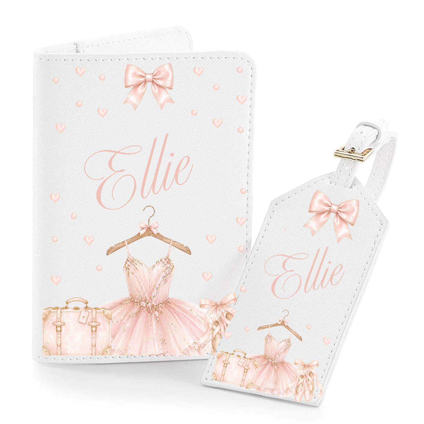 Personalised passport and luggage tag, mermaid, space, fairies, dinosaur, animals