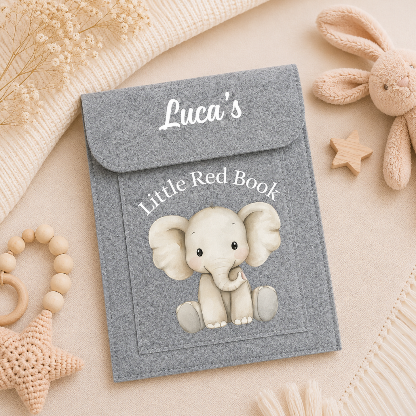 Personalised Baby's Little Red Book Folder