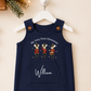 Personalised Baby Christmas Dungarees – My Very First Christmas Mouse Design