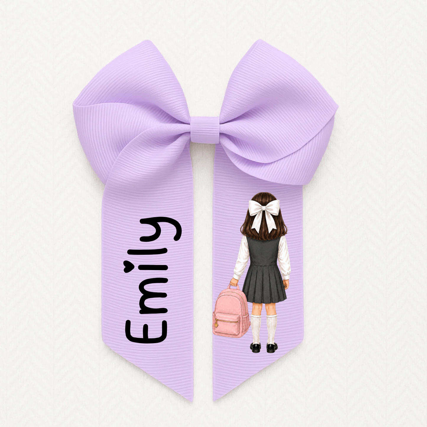 Personalised School Hair Bow