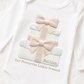 Personalised Christmas Baby Vest 2025 – “Our Favourite Little Present” Embroidered Baby Grow – Custom Name – Pink, Blue, Sage, Cream