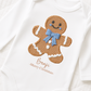 Personalised Christmas Baby Vest – Gingerbread or Santa Face – Embroidery Style Printed Baby Grow – Custom Name “Happy Christmas” – Pink Blue Red
