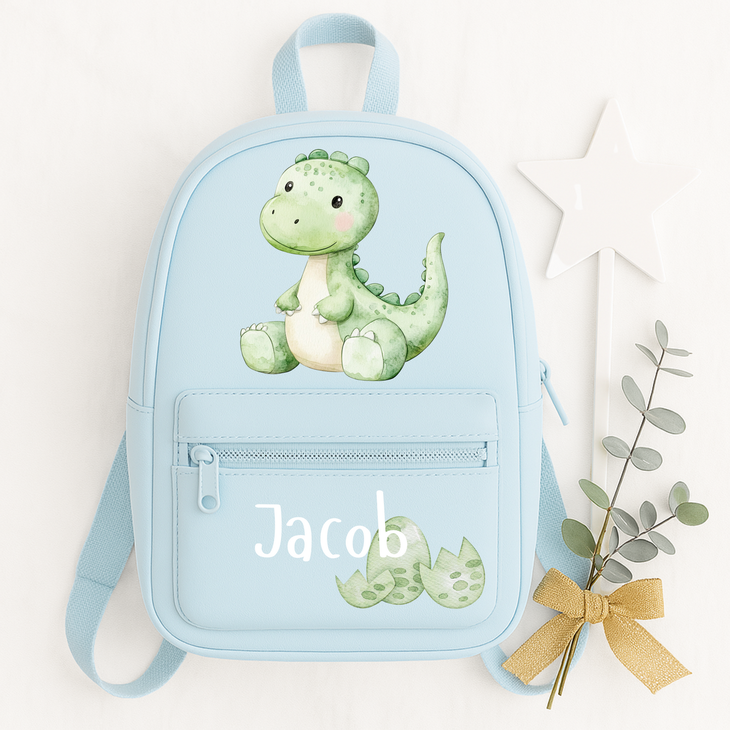 Personalised dinosaur backpack