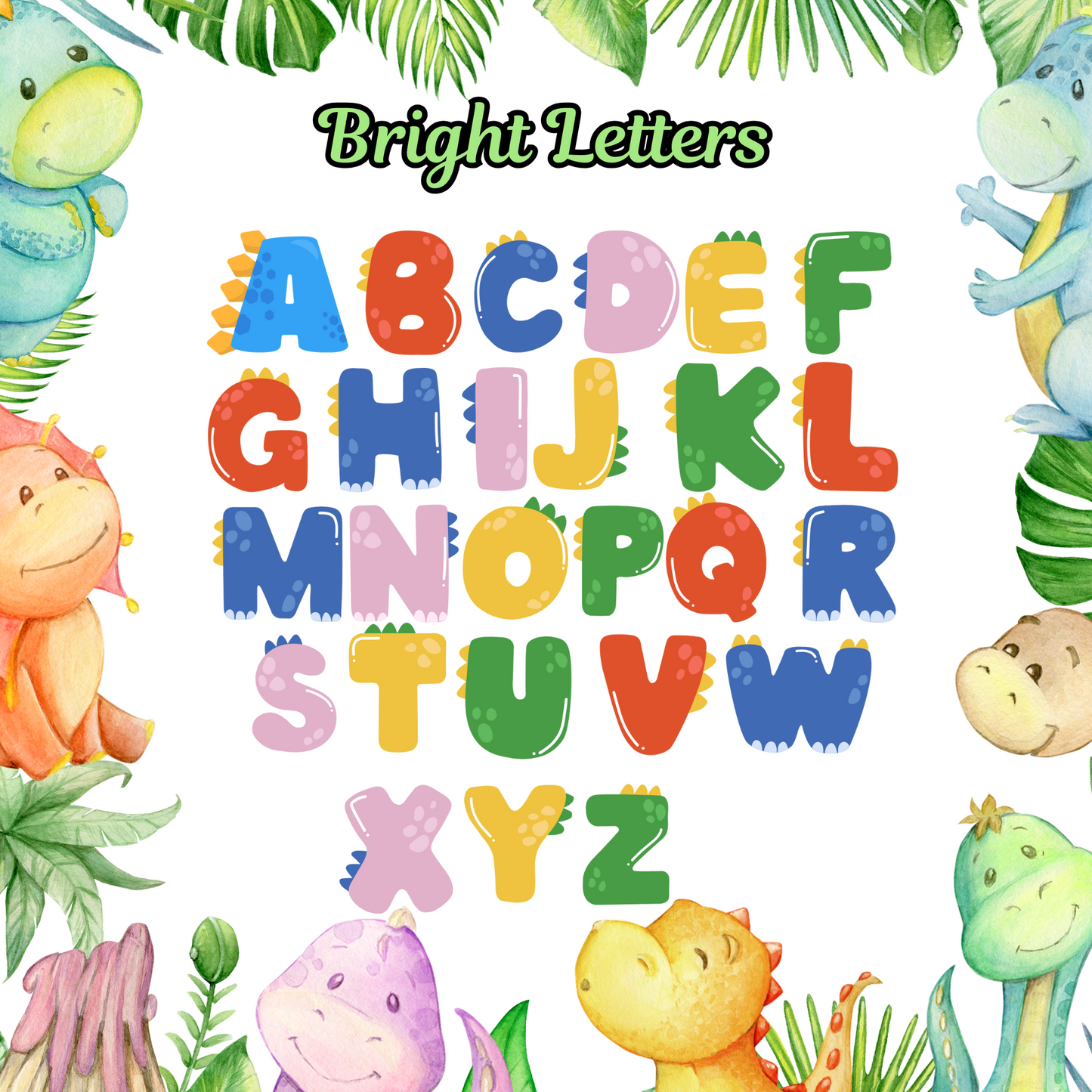 Dinosaur initial backpack