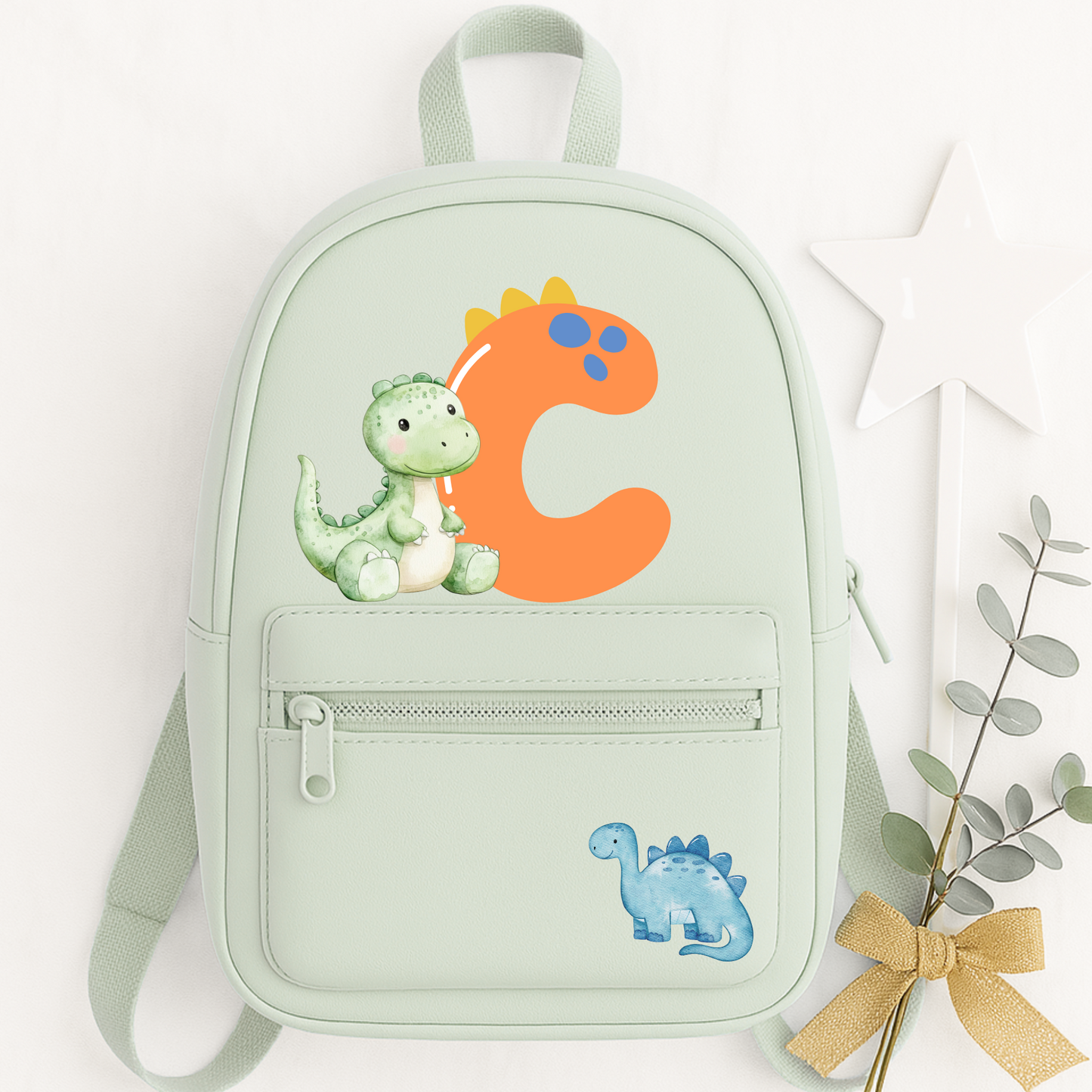 Dinosaur initial backpack