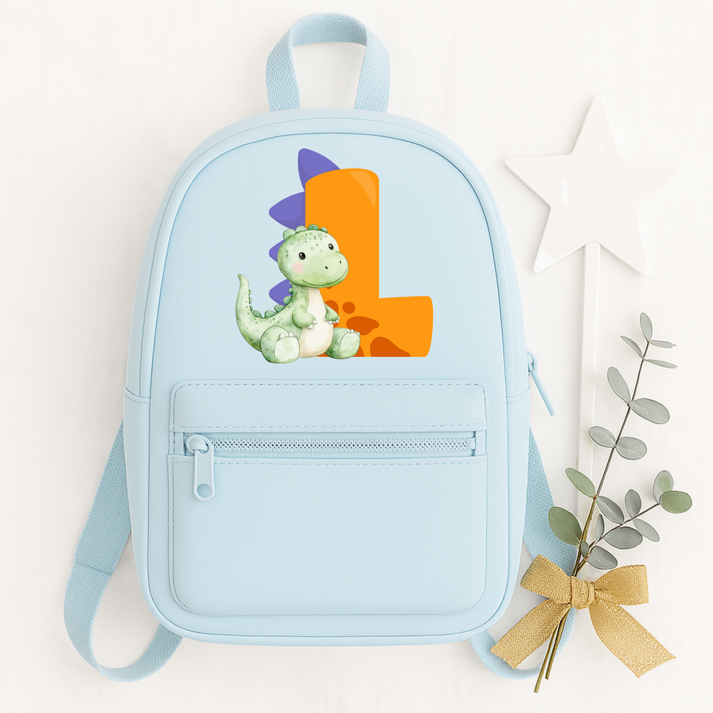 Dinosaur initial backpack
