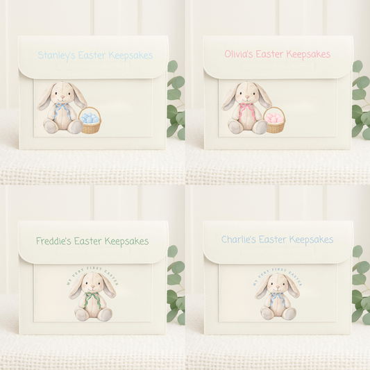 Personalised Baby & Child Easter keepsake folders, babies first Easter, easter gift