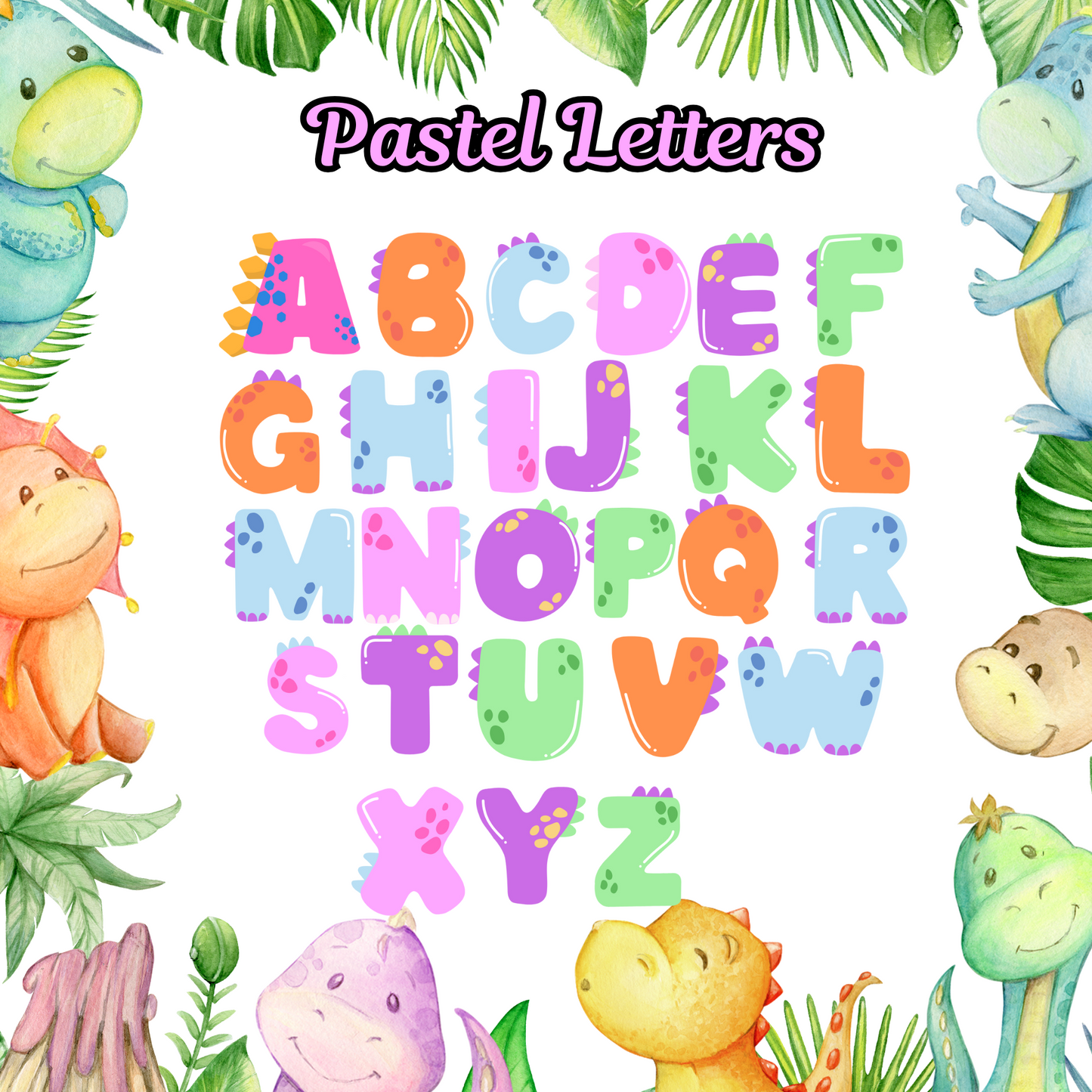 Dinosaur initial backpack