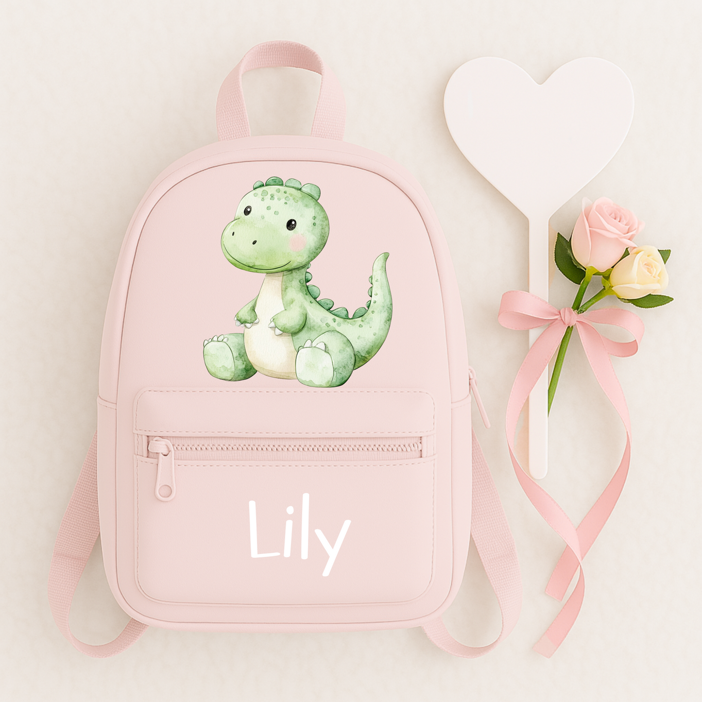 Personalised dinosaur initial backpack
