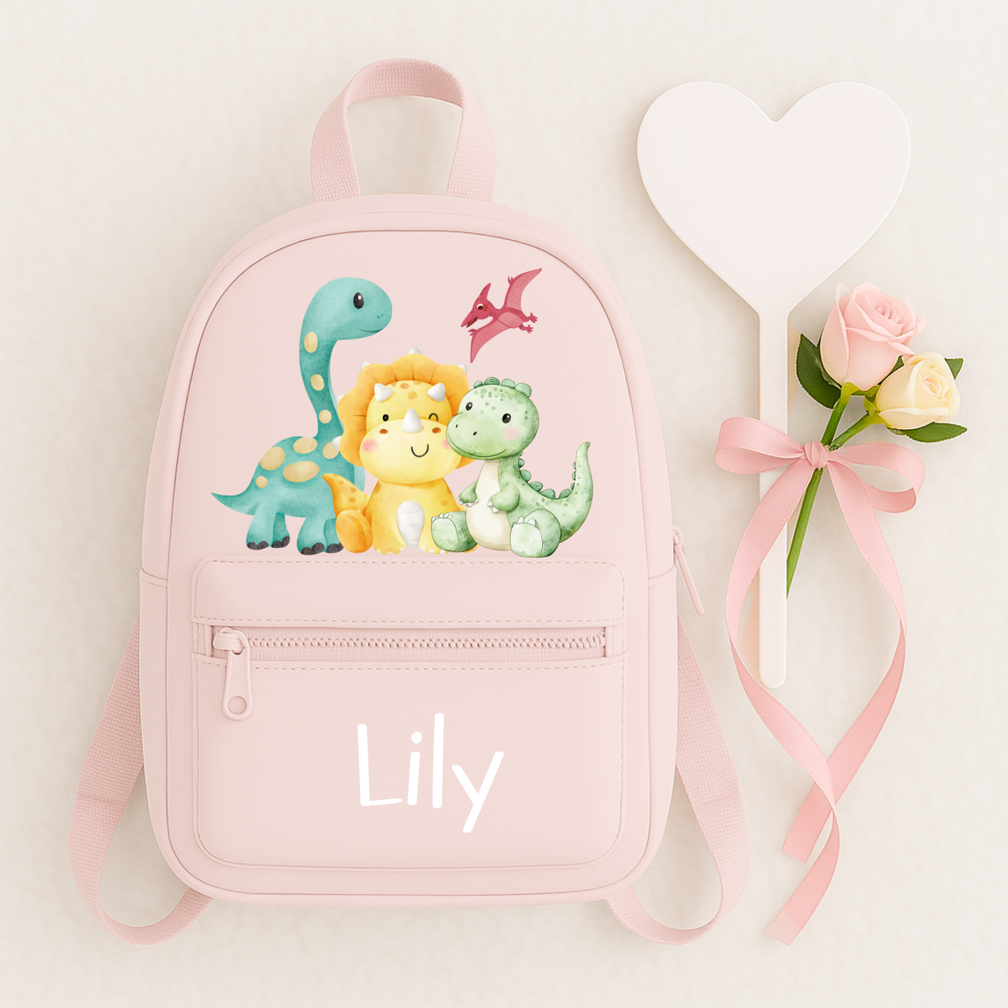 Personalised dinosaur backpack