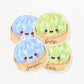 Personalised Viral little dumplings, 4 colours, keyring, bag charm, pencil case