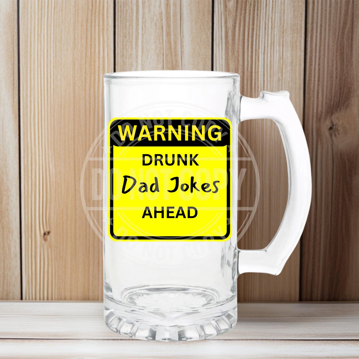 Dad Jokes Beer Glass, Fathers day, Dads birthday gift