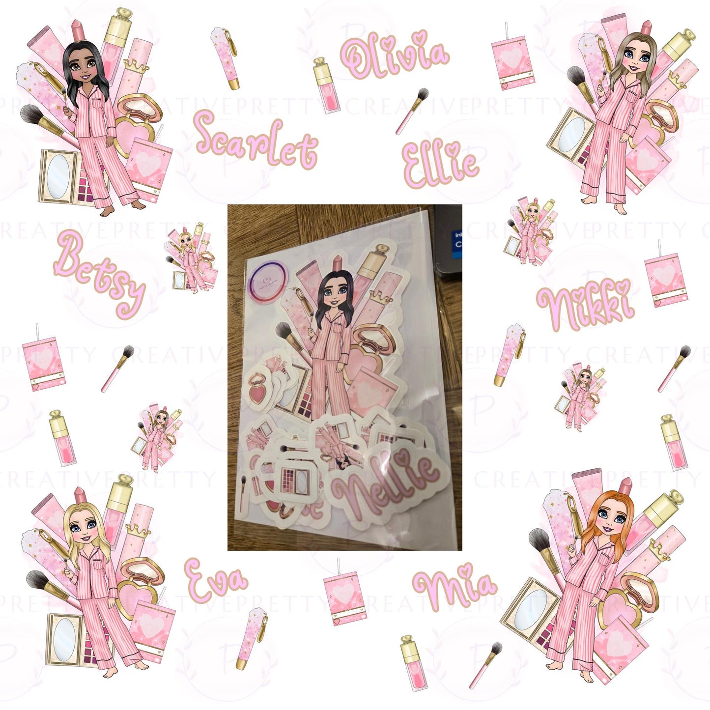 Makeup Girl Stickers