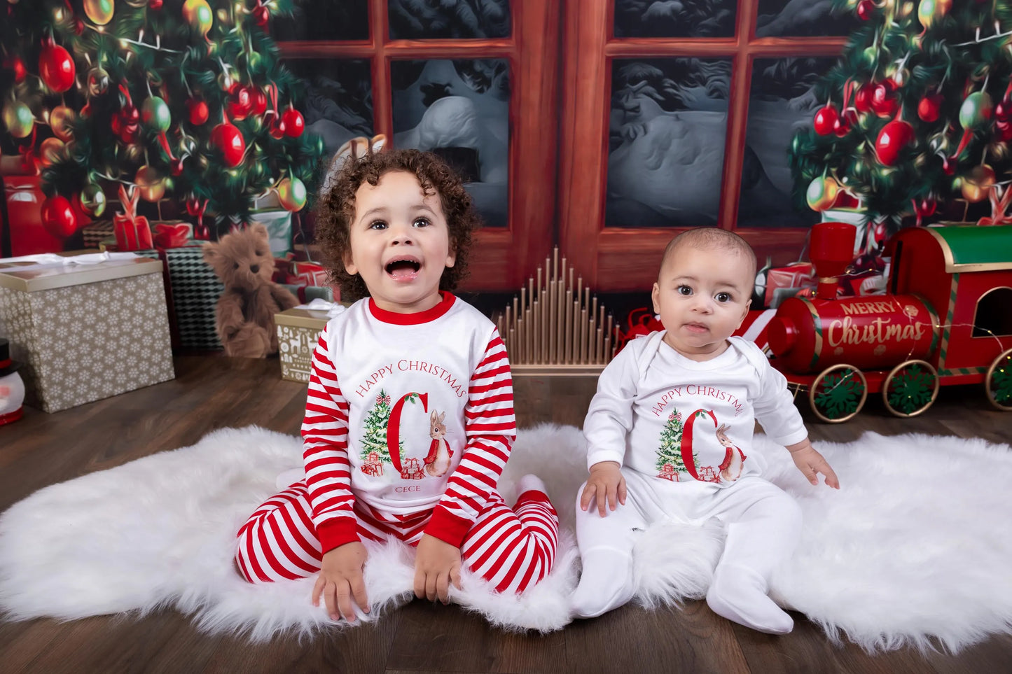 Personalised kids Christmas Pyjamas, Christmas Eve Pj's, Childrens Christmas, Christmas Present, Christmas gift.