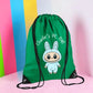Personalized Monster drawstring waterproof bag: Labubu Lover Gift, School Bag, PE bag, Swimming bag, Gym bag