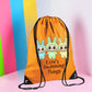 Personalized Monster drawstring waterproof bag: Labubu Lover Gift, School Bag, PE bag, Swimming bag, Gym bag
