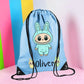 Personalized Monster drawstring waterproof bag: Labubu Lover Gift, School Bag, PE bag, Swimming bag, Gym bag